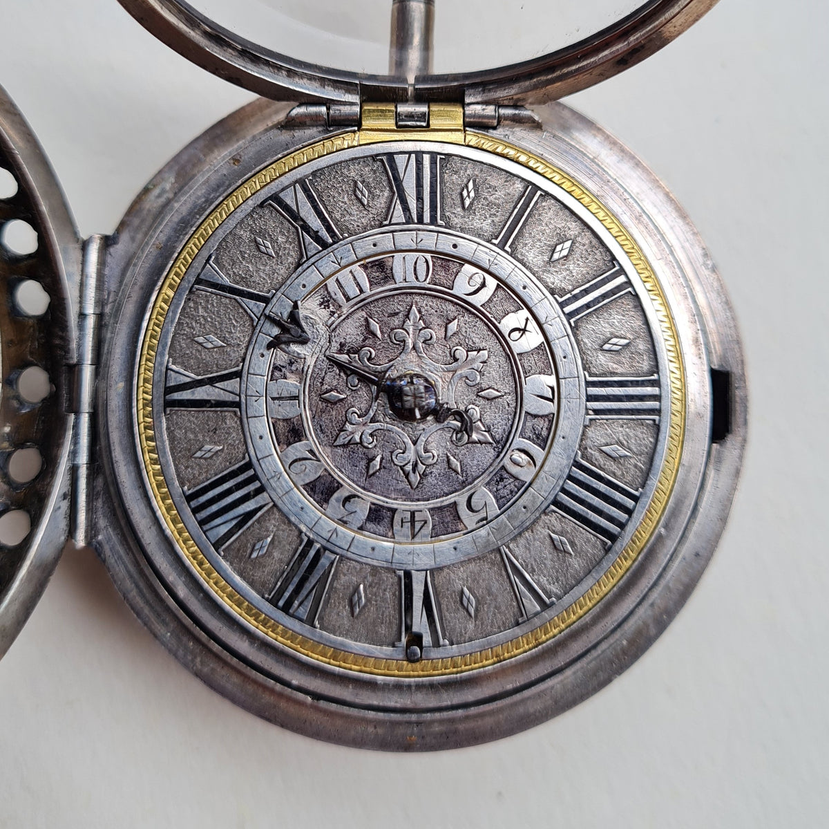 Antique Victorian Acorn Shape Pocket Watch Theft Detector,Spikes Foil  Pickpocket