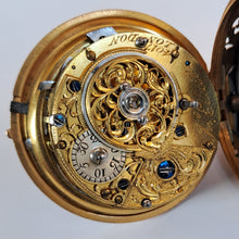 Load image into Gallery viewer, John Ellicott and George Micheal Moser pair cased cased gold half quarter repeater pocket watch (sold)