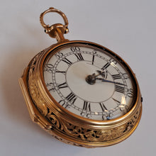 Load image into Gallery viewer, John Ellicott and George Micheal Moser pair cased cased gold half quarter repeater pocket watch (sold)