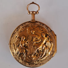 Load image into Gallery viewer, John Ellicott and George Micheal Moser pair cased cased gold half quarter repeater pocket watch (sold)