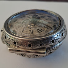 Load image into Gallery viewer, large fine verge fusee pocket watch with alarm circa 1710 (SOLD)