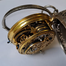 Load image into Gallery viewer, large fine verge fusee pocket watch with alarm circa 1710 (SOLD)