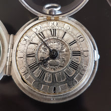 Load image into Gallery viewer, A large silver pair cased verge pocket watch by Peter Garon (sold out)