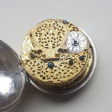 Load image into Gallery viewer, A large silver pair cased verge pocket watch by Peter Garon (sold out)