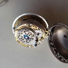 Load image into Gallery viewer, A silver pair cased quarter repeating silver pocket watch circa 1720 (sold out)