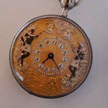 Load image into Gallery viewer, silver french quarter repeating verge pocket watch with jaquemarts or automaton (sold)