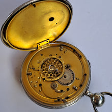 Load image into Gallery viewer, silver french quarter repeating verge pocket watch with jaquemarts or automaton (sold)