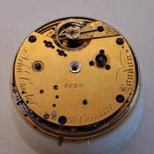 Load image into Gallery viewer, self striking pocket watch (quarter striking clockwatch) movement John Carter London circa 1860