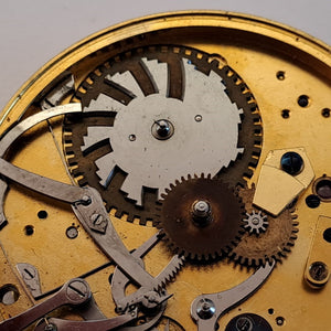 self striking pocket watch (quarter striking clockwatch) movement John Carter London circa 1860