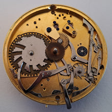 Load image into Gallery viewer, self striking pocket watch (quarter striking clockwatch) movement John Carter London circa 1860