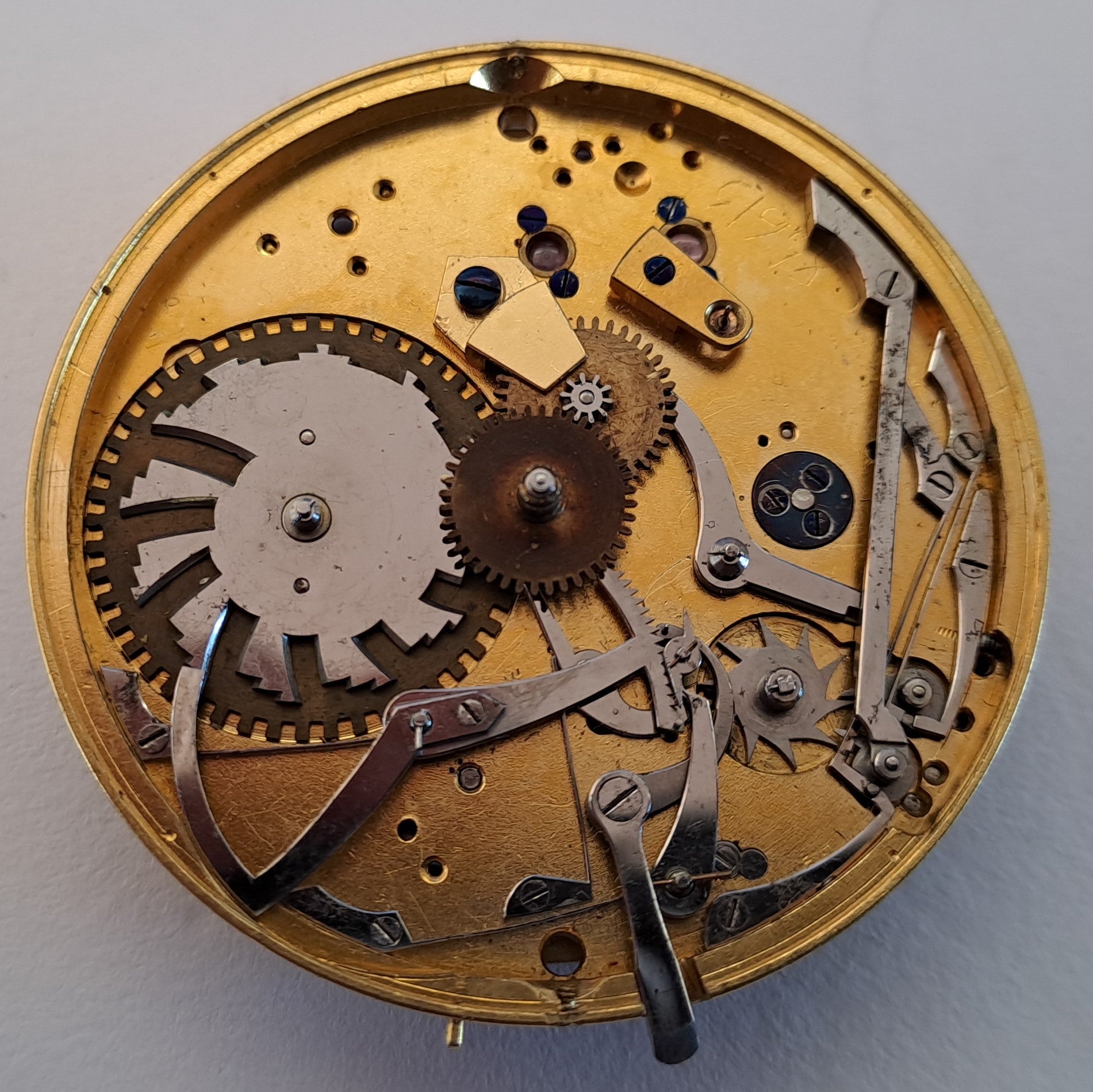 Antique pocket hot sale watch movements