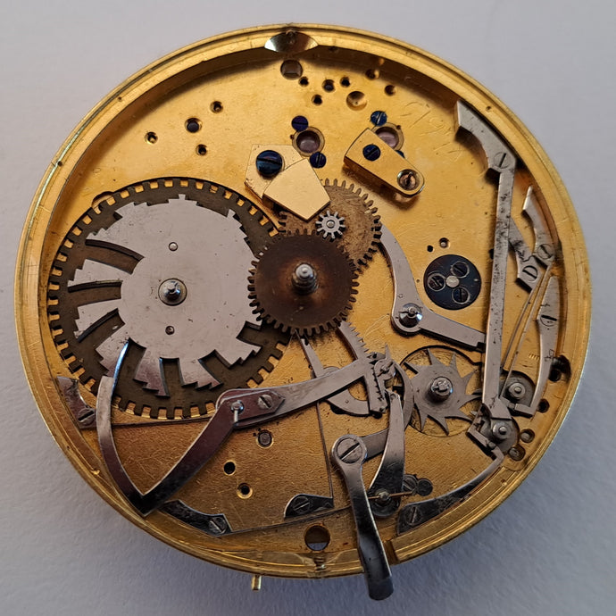 self striking pocket watch (quarter striking clockwatch) movement John Carter London circa 1860
