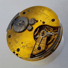 Load image into Gallery viewer, Nicole and Capt English lever movement with quarter repeater circa 1860 (sold)