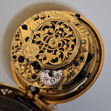 Load image into Gallery viewer, pair cased gold quarter repeating pocket watch by Burton London circa 1720 (sold)