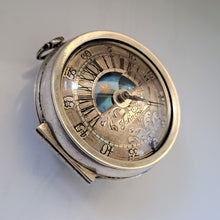 Load image into Gallery viewer, very fine silver pair cased sun and moon verge fusee pocket watch circa 1700 (sold)