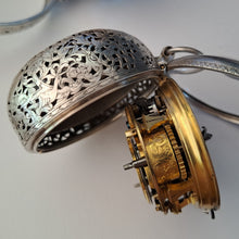 Load image into Gallery viewer, large fine verge fusee pocket watch with alarm circa 1710 (SOLD)